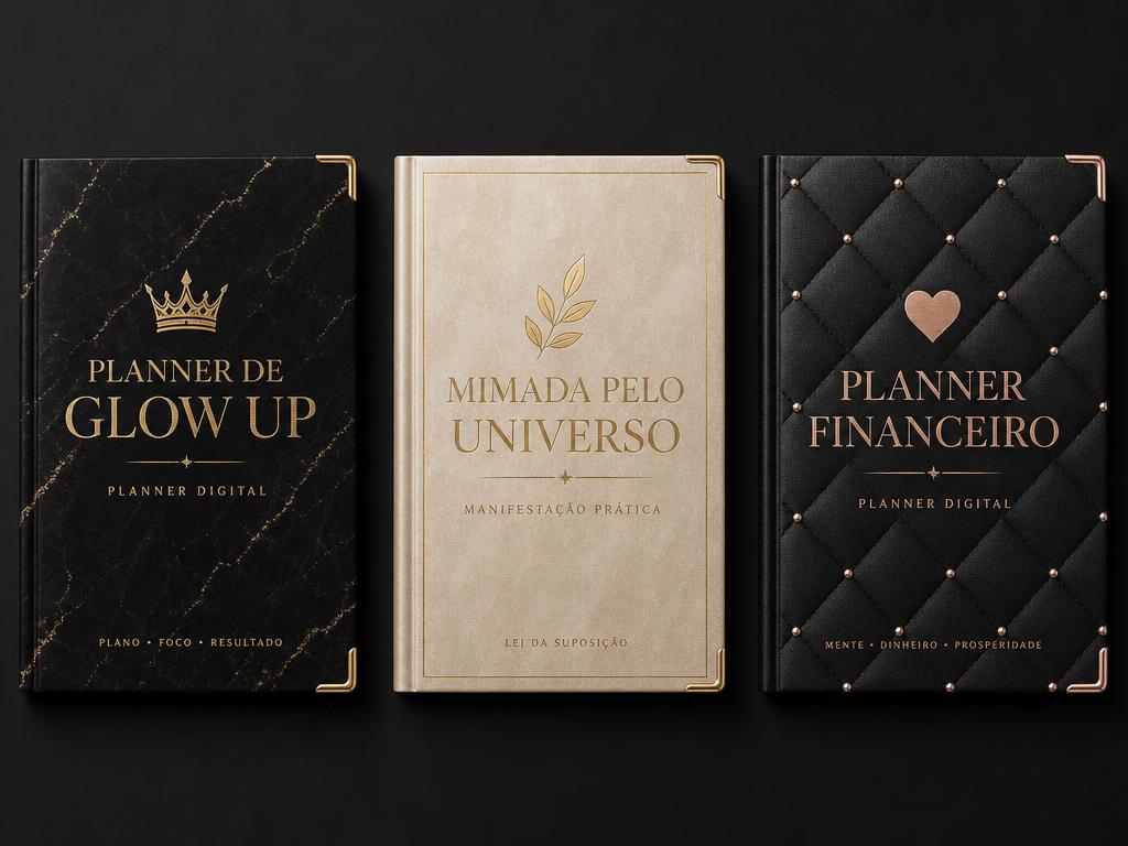Planners e e-books bônus do Desafio Glow Up